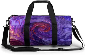 Duffel Bag for Men Women Gym Bag Twist Rotate Shape Travel Duffel Bag Waterproof Overnight Bag for Sports Workout