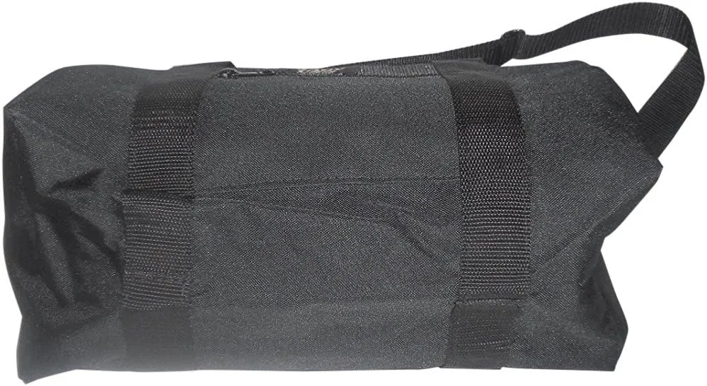 Duffle BAG, Gym Bag, Small Sport Bag with Front Pocket, Made In USA. (Black)