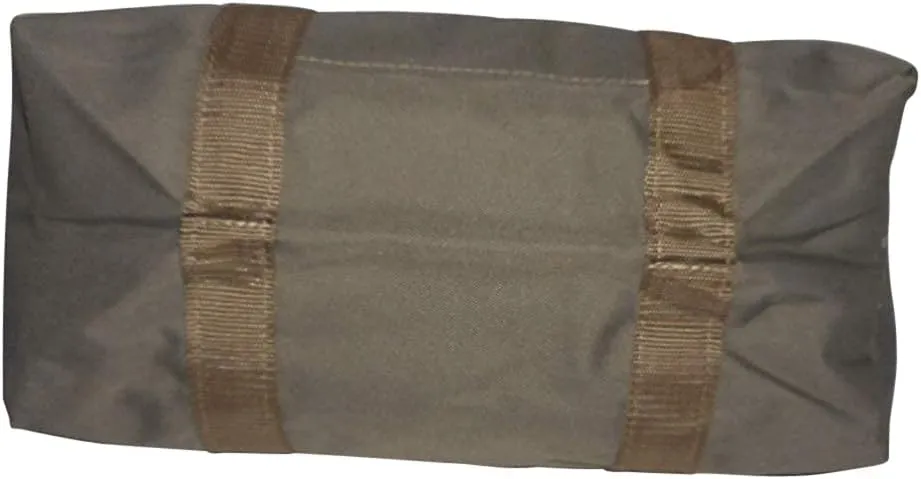 Duffle BAG,Gym Bag, Great Sport Bag With Front Zipper Pocket for Keys, Id, Made In USA. (Khaki)