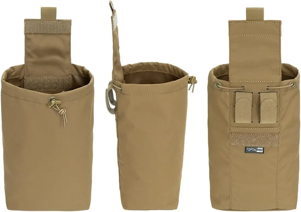 Dump Pouch Tactical Belt Magazine Recovery Pouch Roll Up Foldable Mag Pouches MOLLE Utility EDC Waist Storage Bag
