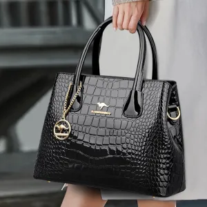 Durable Comfortable Women's Patent Leather Glossy Handbags