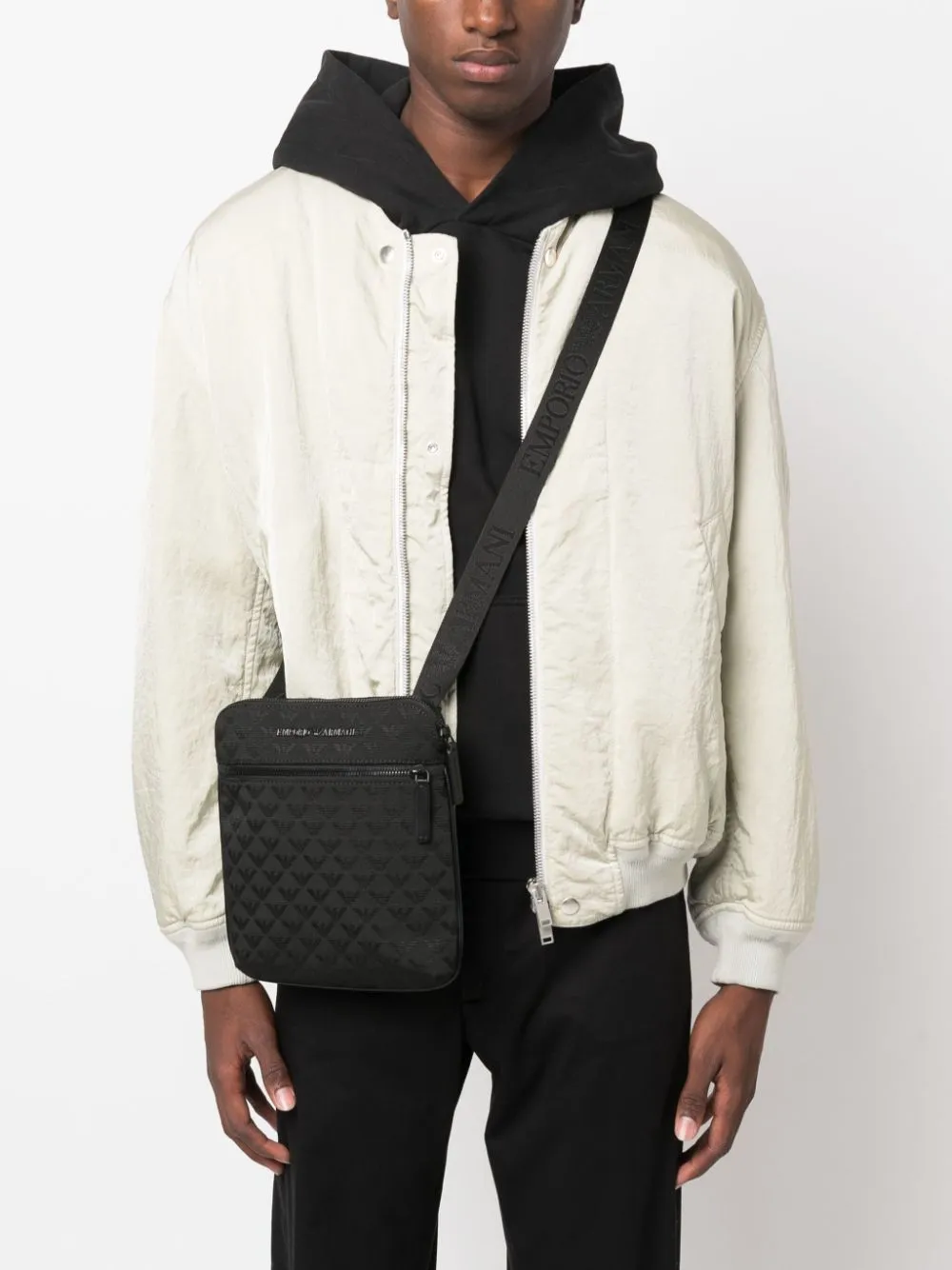 E 'Clat Allover Logo Crossbody Bag