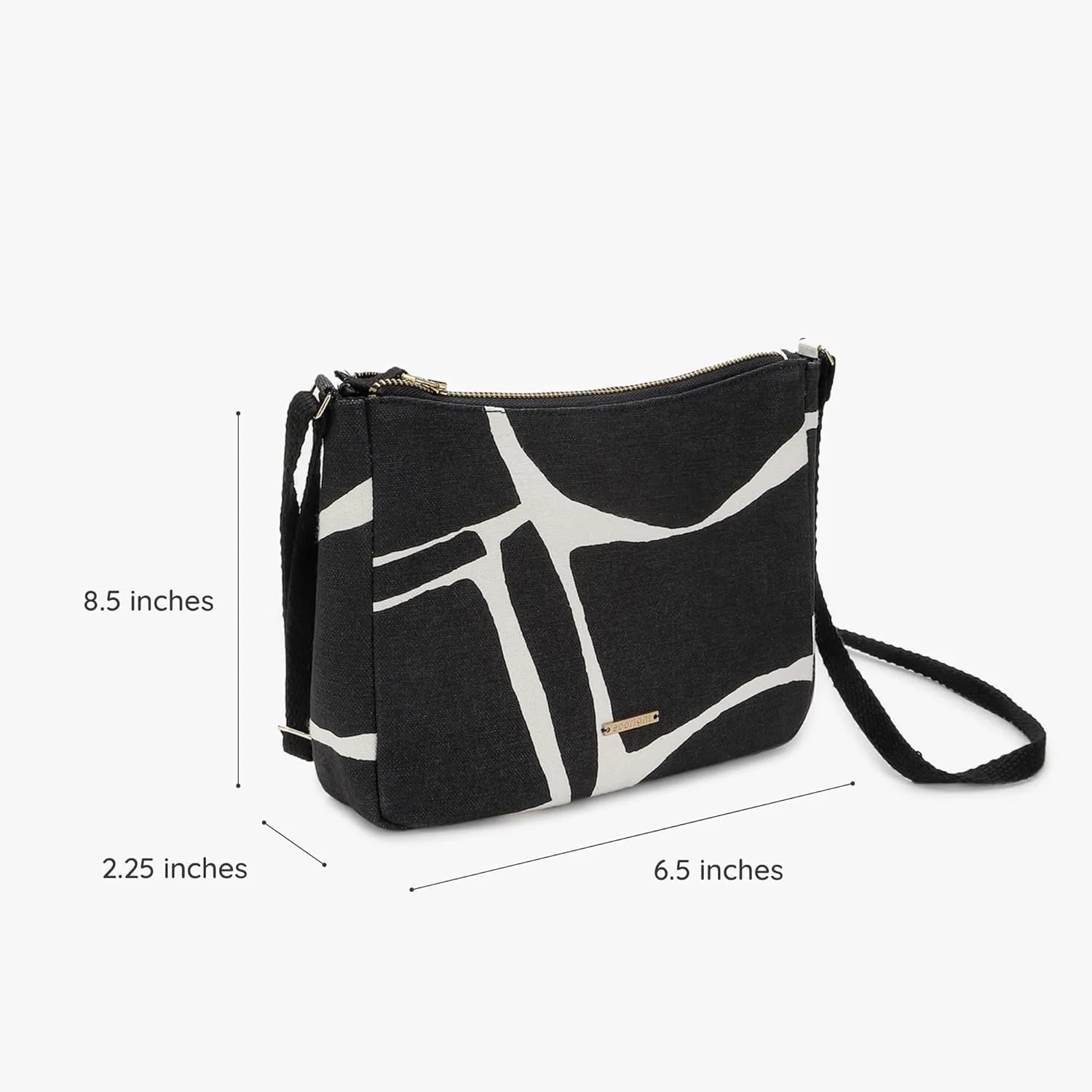 Eco Right Organic Canvas Crossbody Bags for Women, Water-Resistant Mini Purse