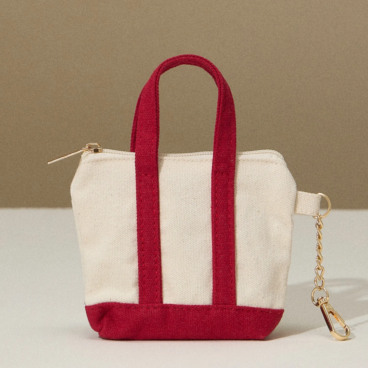 EcoCharm Cotton Everywhere-Carry Key Charm Coin Purse- Micro Mini