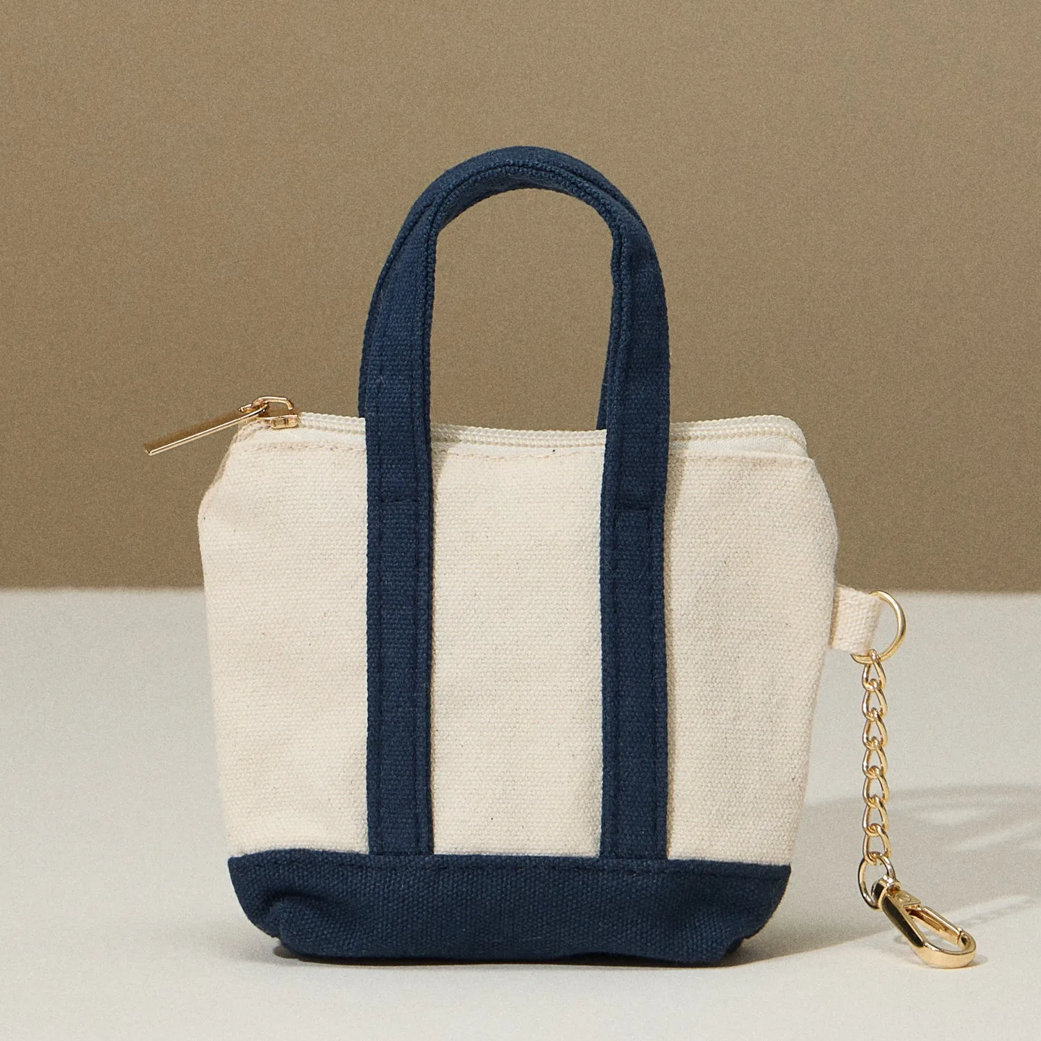 EcoCharm Cotton Everywhere-Carry Key Charm Coin Purse- Micro Mini