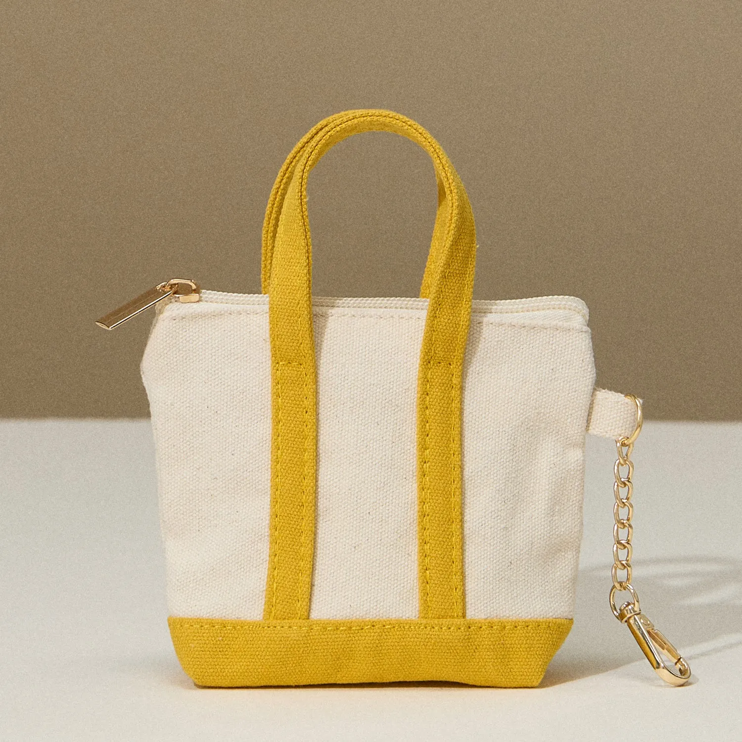 EcoCharm Cotton Everywhere-Carry Key Charm Coin Purse- Micro Mini