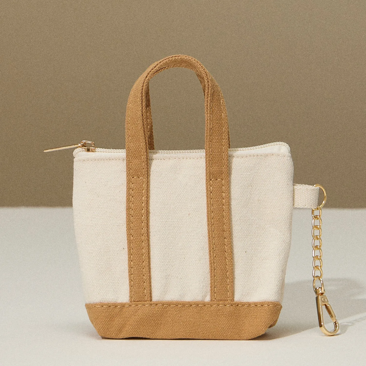 EcoCharm Cotton Everywhere-Carry Key Charm Coin Purse- Micro Mini