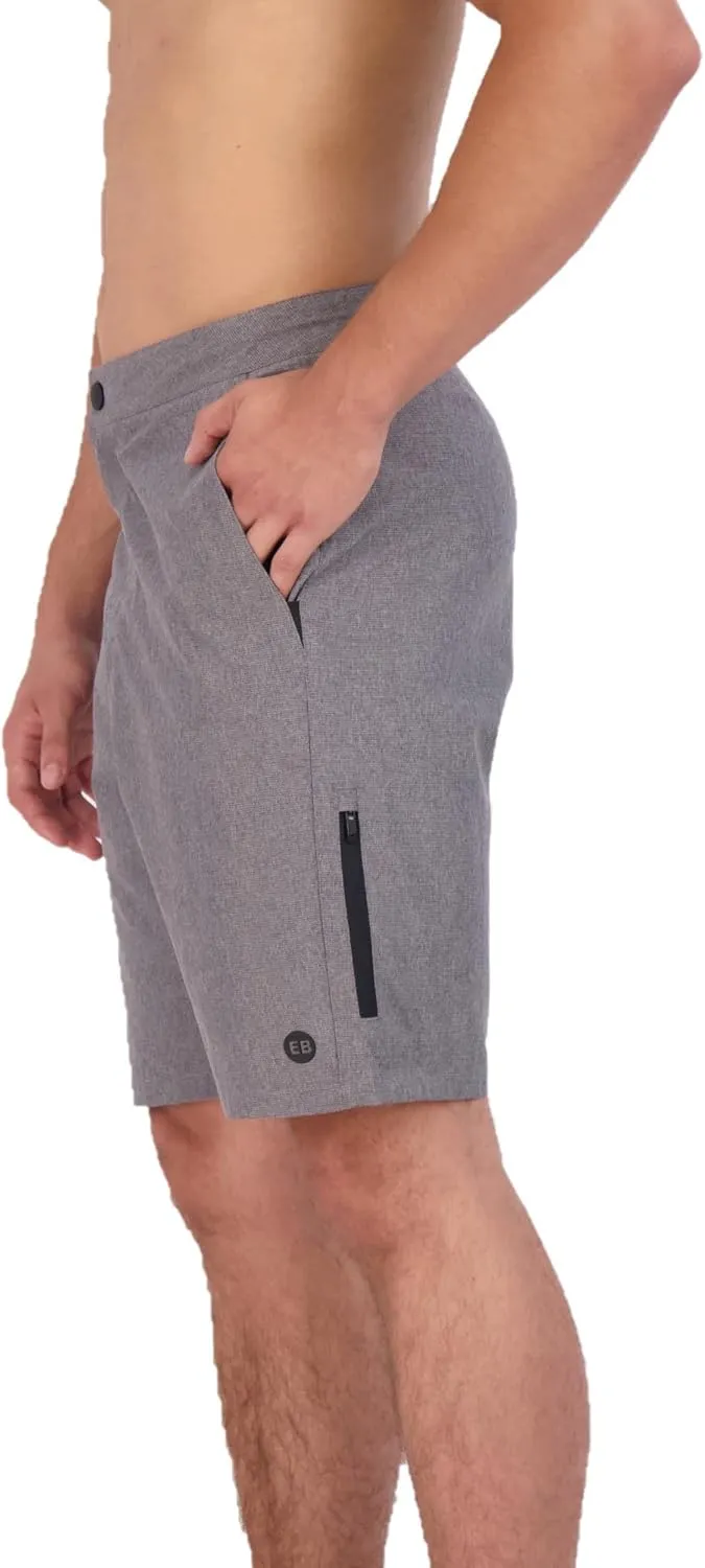 Eddie Bauer Men's Hybrid SPF 50  Swim Trunks 9" Inseam Perfect Blend of Comfort, Stretch & Protection for Outdoor Enthusiasts