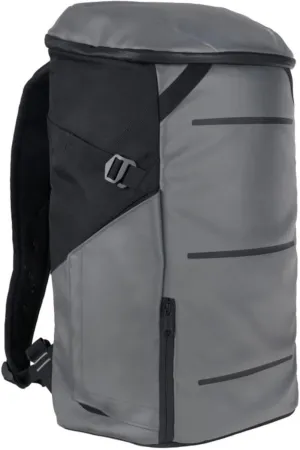 ELÄÄ Upright Daypack - Premium Commuter Backpack with Laptop Compartment, USB Charging Port, Magnetic Water Bottle Pocket - Top Loading Work Backpack - 20L Carry-On Travel (Gravel/Black)