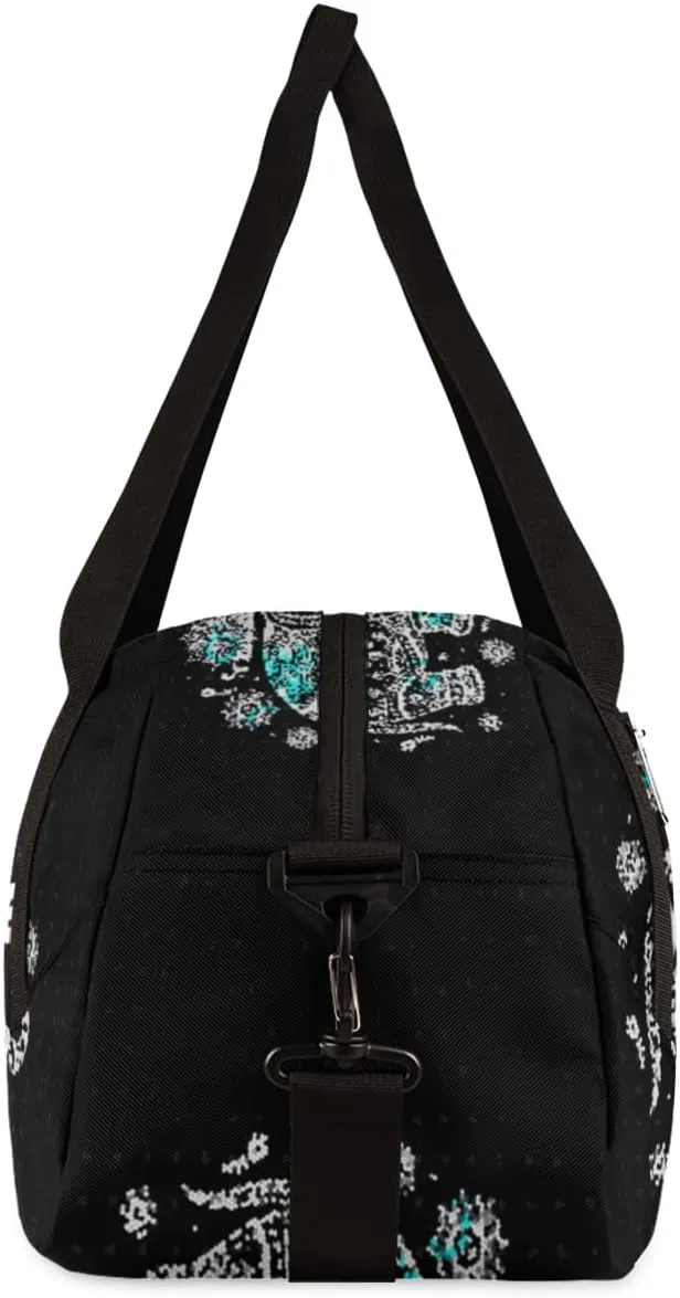 Elephant Mandala Personalized Kids Duffel Bag for Girls Boys, Elephant Debris Custom Dance Bag Overnight Small Duffel Bag Carry On Weekend Sports Travel Bag for School Practice Gymnastics Ballet