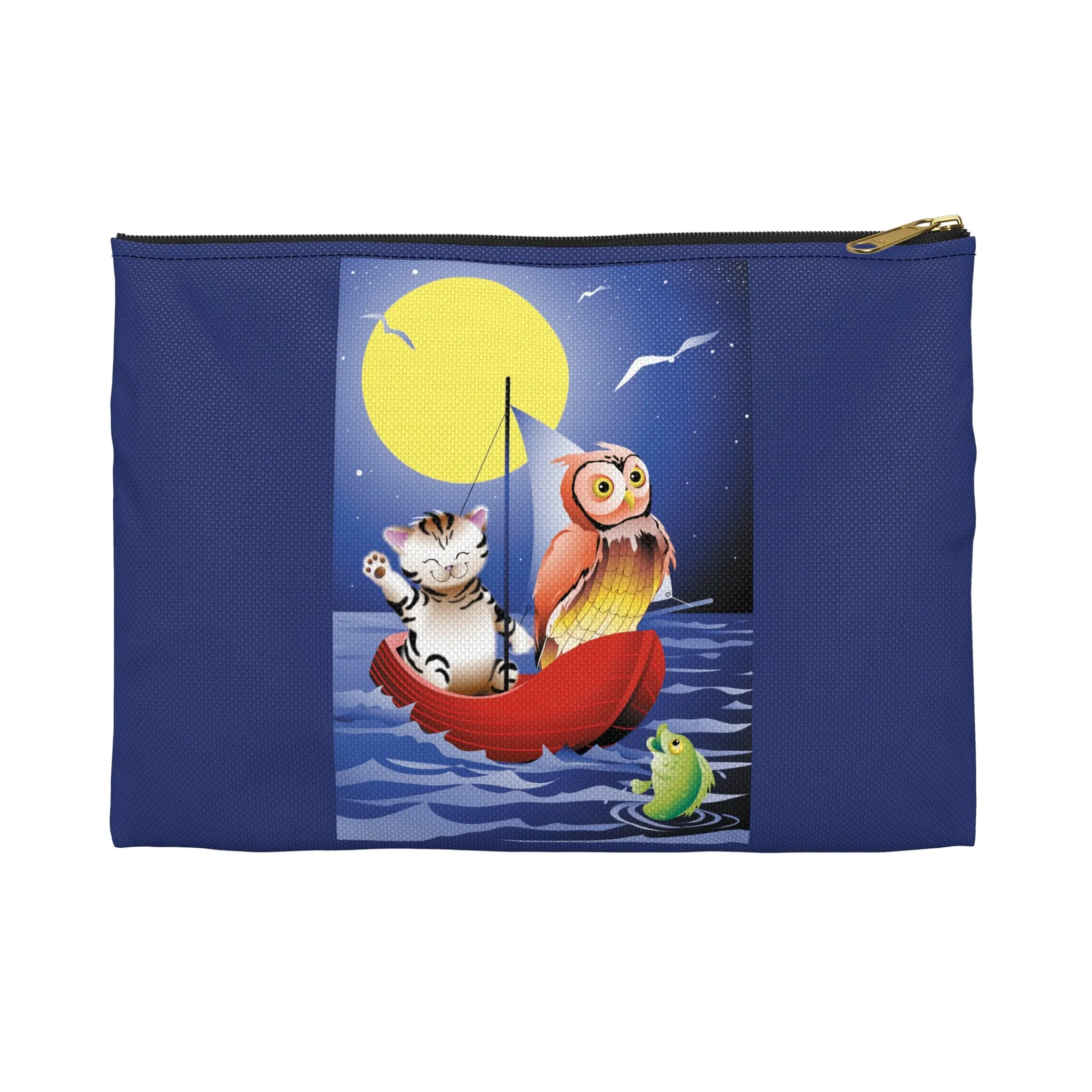 Embarking on a Moonlit Journey Accessory Pouch