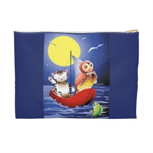 Embarking on a Moonlit Journey Accessory Pouch