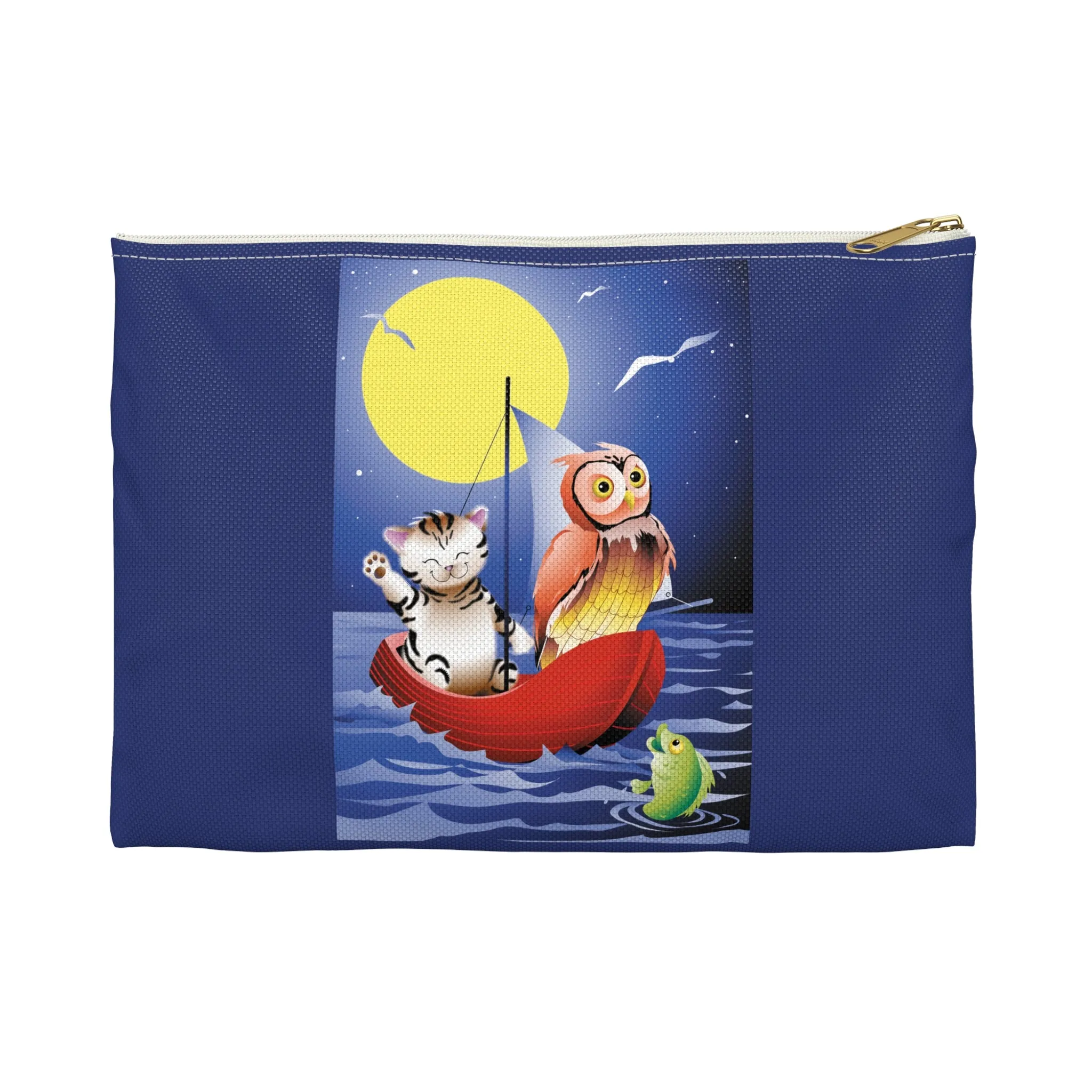 Embarking on a Moonlit Journey Accessory Pouch