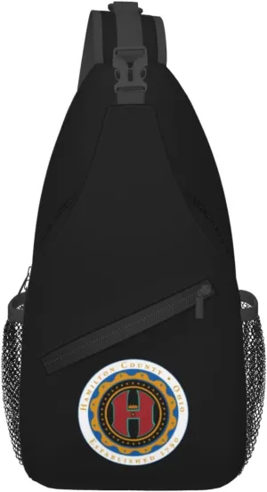 Emblem Of Hamilton County, Ohio Crossbody Bags For Women Men Chest Backpack Gym Shoulder Bag Travel Outdoor Sports Casual Crossbody Bags