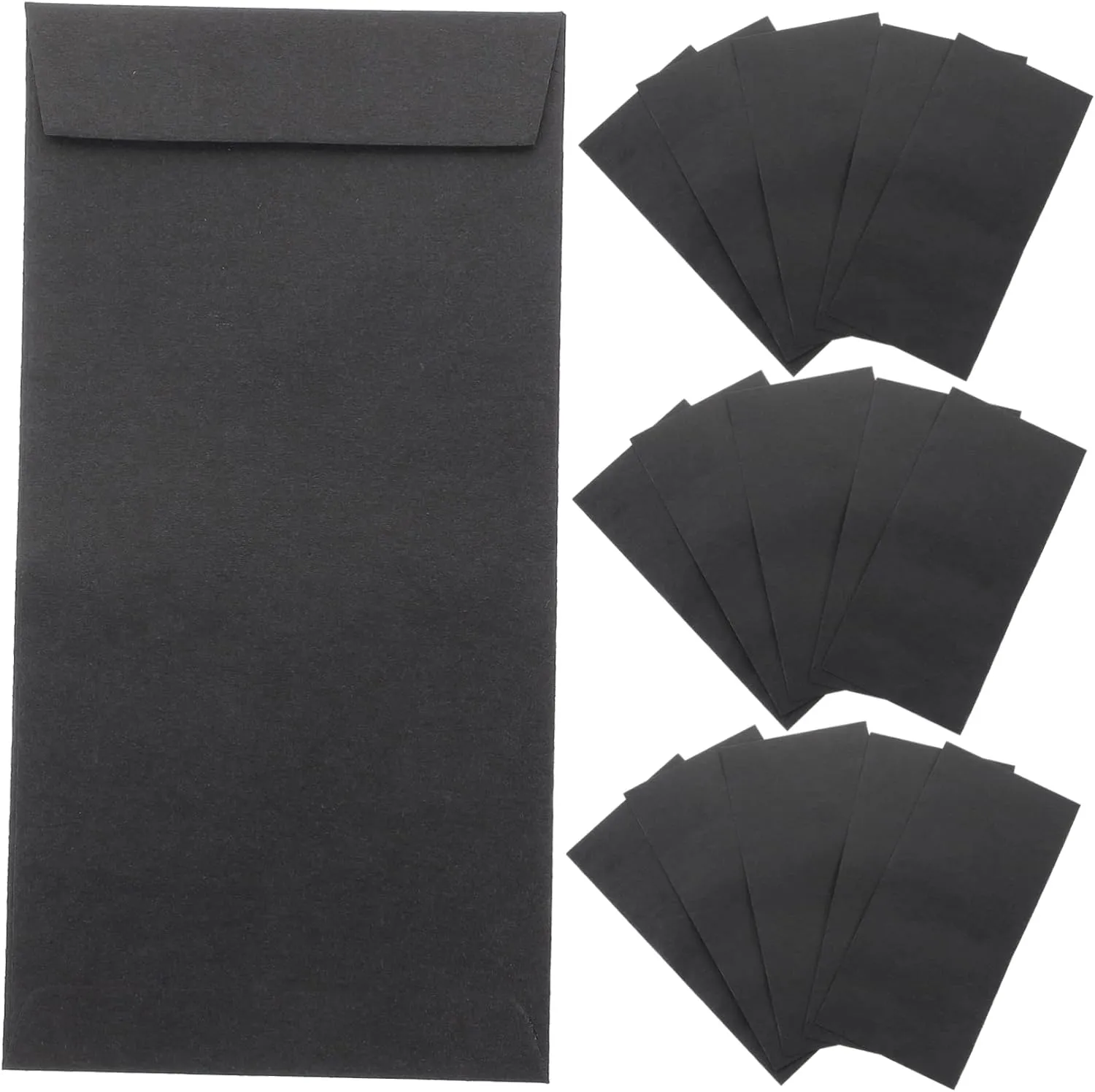 ERINGOGO Budget Envelopes for Cash 120pcs Small Item Pouches Adhesive Strips Chinese Style Envelopes for Money Tip and Coins