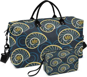 Exnundod Women Weekender Bags Abstract Snail Pattern Gym Bags Carry On Overnight Duffle Large Duffle Tote Hospital Bag for Business Trip, Yoga