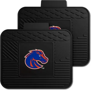 FANMATS 12431 NCAA Boise State Broncos Back Row Utility Car Mats - 2 Piece Set, 14in. x 17in., All Weather Protection, Universal Fit, Deep Resevoir Design, Molded Team Logo