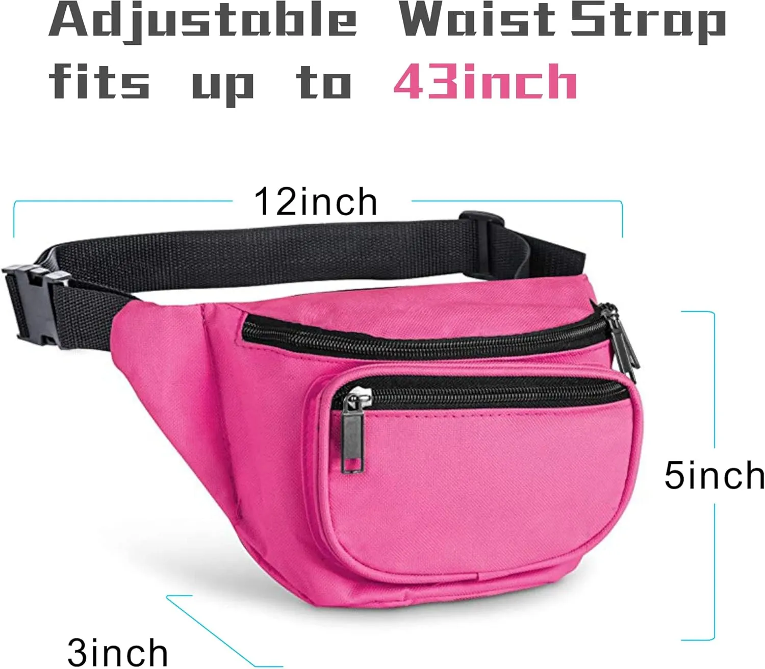 Fanny Pack, BuyAgain Quick Release Buckle Travel Sport Waist Fanny Pack Bag For Men Or Women