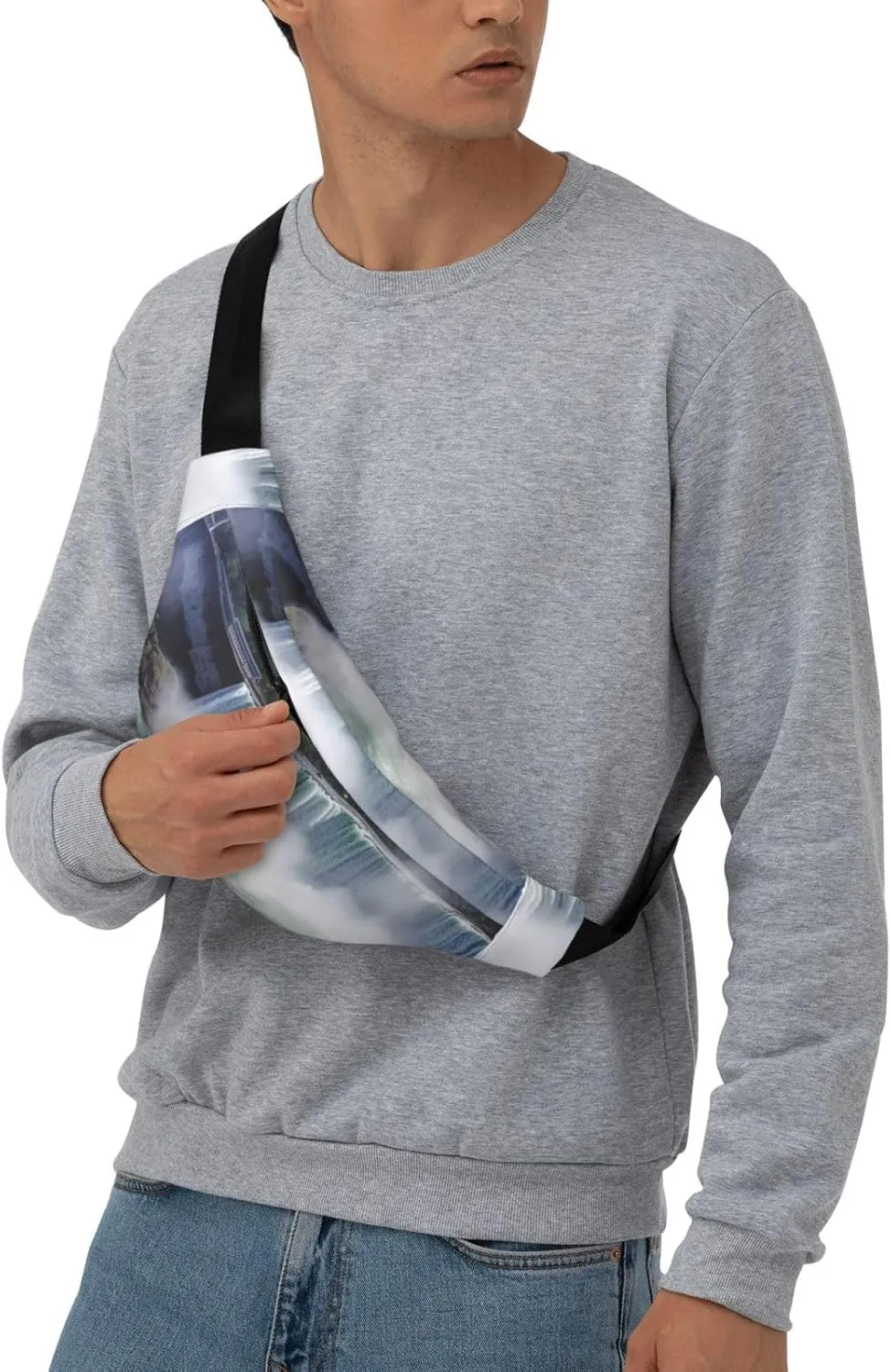 Fanny Pack for Men Women Waist Bag Adjustable Waist Pack Crossbody Belt Bag Niagara Falls Bum Bag