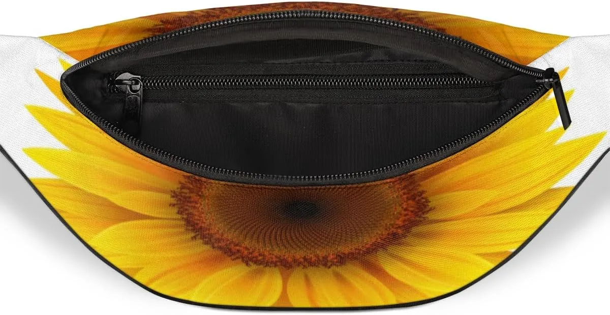 Fanny Pack for Women Men Waist Pack Sunflower Crossbody Bag with Adjustable Straps for Hiking Running Walking Travel Cycling