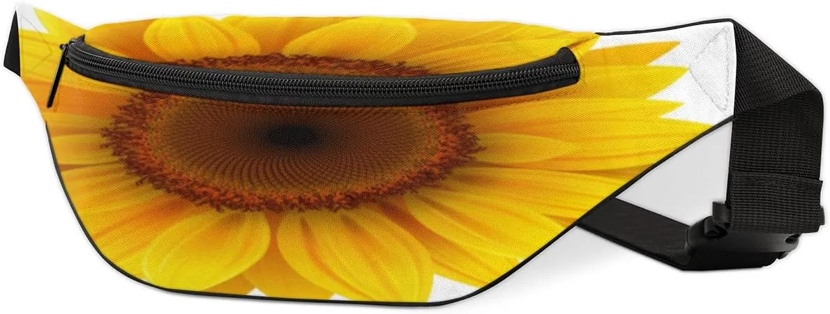 Fanny Pack for Women Men Waist Pack Sunflower Crossbody Bag with Adjustable Straps for Hiking Running Walking Travel Cycling