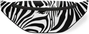 Fanny Pack for Women Men Waist Pack Zebra Crossbody Bag with Adjustable Straps for Hiking Running Walking Travel Cycling