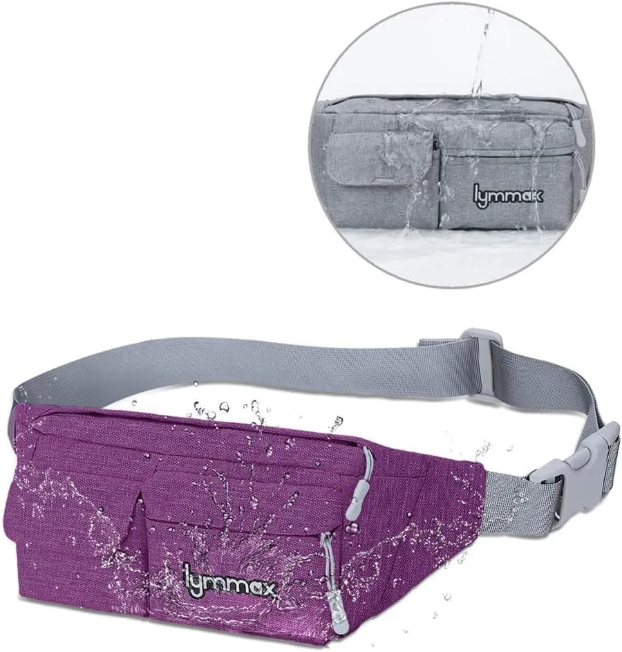 Fanny Pack Waist Bag 4 Pockets Running Belt Adjustable Water Resistant Waist Pack for Men Women Workout Travel Large Capacity
