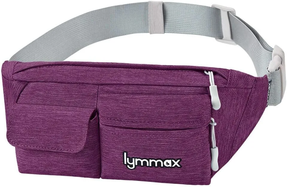 Fanny Pack Waist Bag 4 Pockets Running Belt Adjustable Water Resistant Waist Pack for Men Women Workout Travel Large Capacity