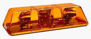 Federal Signal 415111-02SC TurboBeam, 22" Mini-Lightbar, Class 1, Permanent Mount with Amber Dome