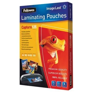 Fellowes A4 Gloss Laminating Pouch 125 micron x 100's