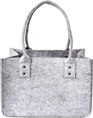 Felt Storage Bag Foldable Shopping Handbag Large Capacity Tote Bags Cosmetic Organizer Laundry Sundries Storage Pouches (Color : 03, Size : L Size)