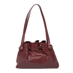 FENDI Shoulder Bag Leather Red yk15406
