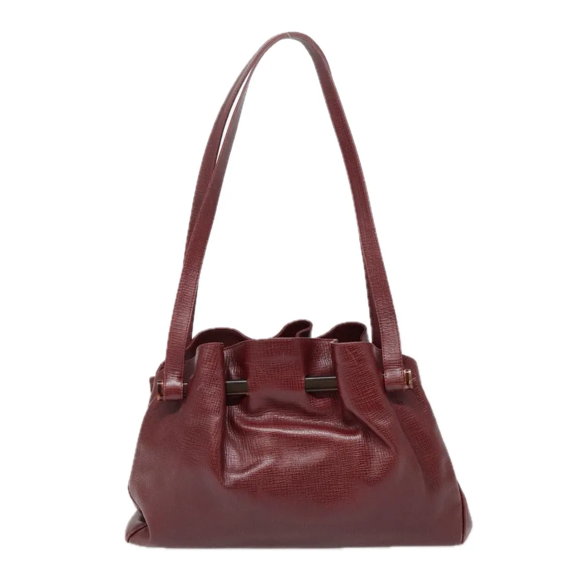 FENDI Shoulder Bag Leather Red yk15406