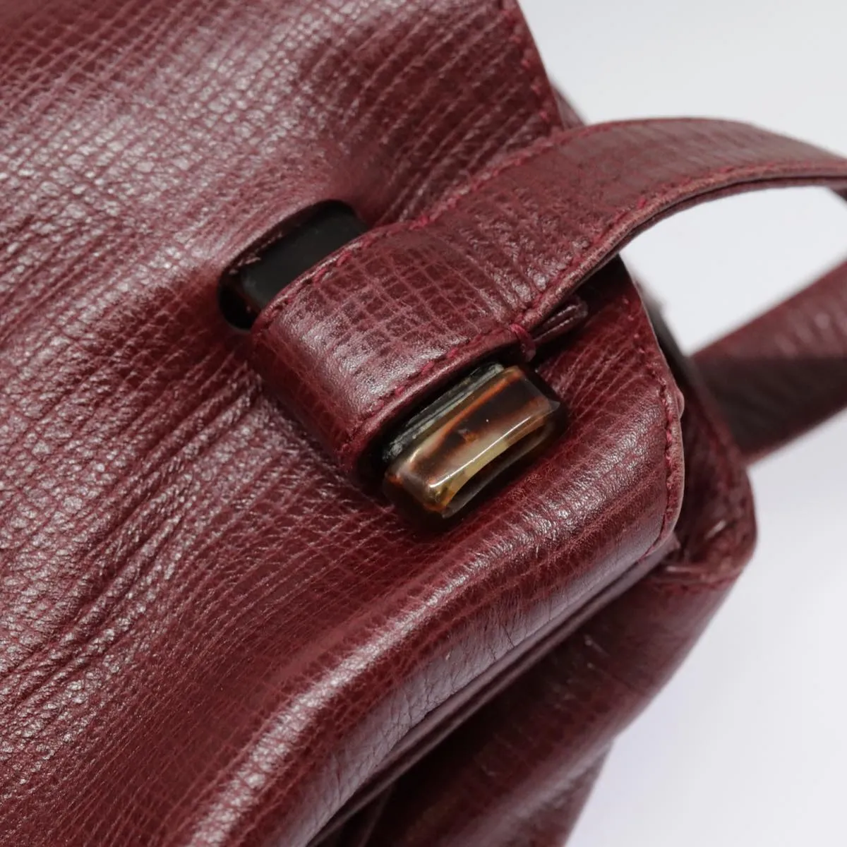FENDI Shoulder Bag Leather Red yk15406