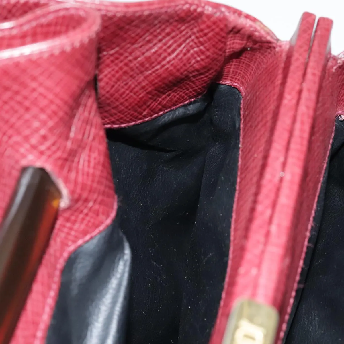 FENDI Shoulder Bag Leather Red yk15406