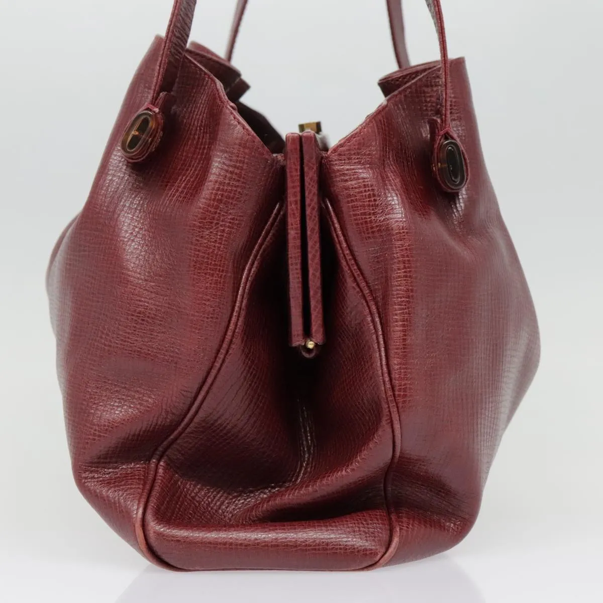 FENDI Shoulder Bag Leather Red yk15406