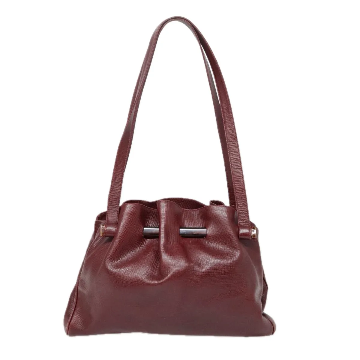 FENDI Shoulder Bag Leather Red yk15406