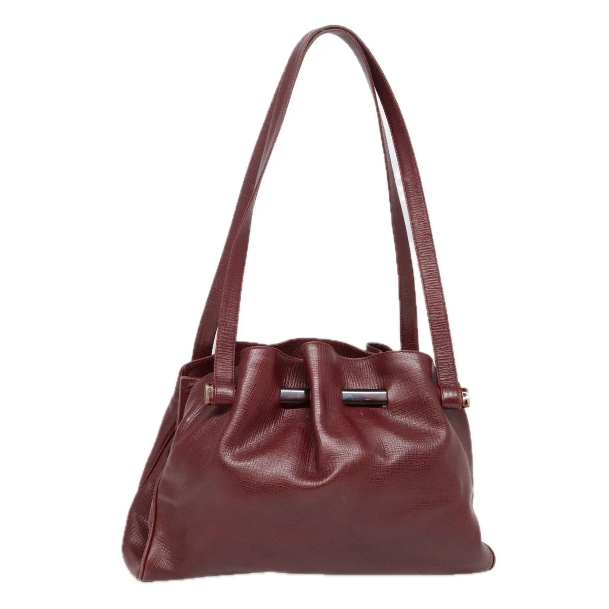 FENDI Shoulder Bag Leather Red yk15406
