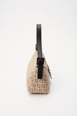 Fendi Vintage Cream Baguette in Beige Zucchino Canvas