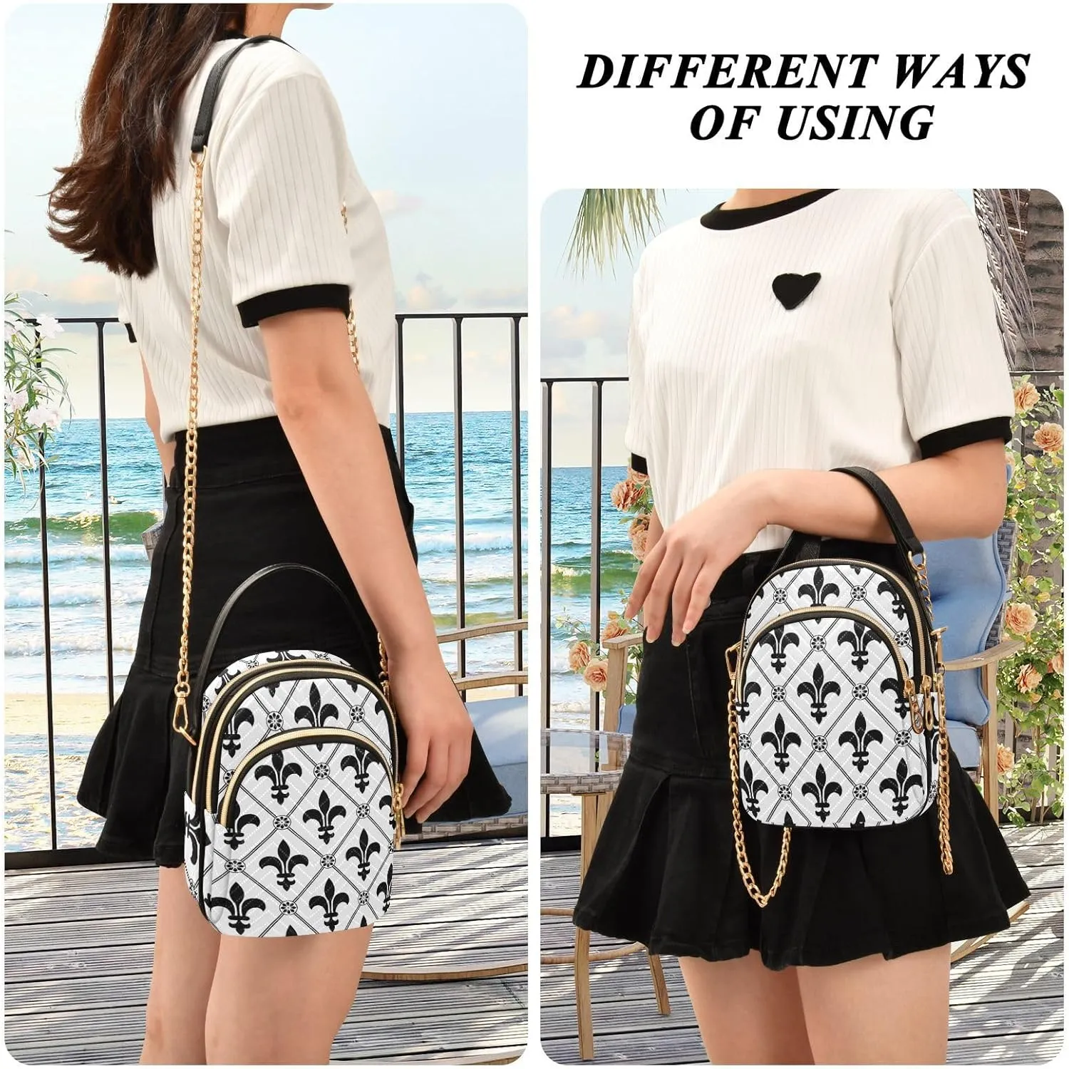 Festive Cell Phone Purse Crossbody Handbag Durable Shoulder Bag