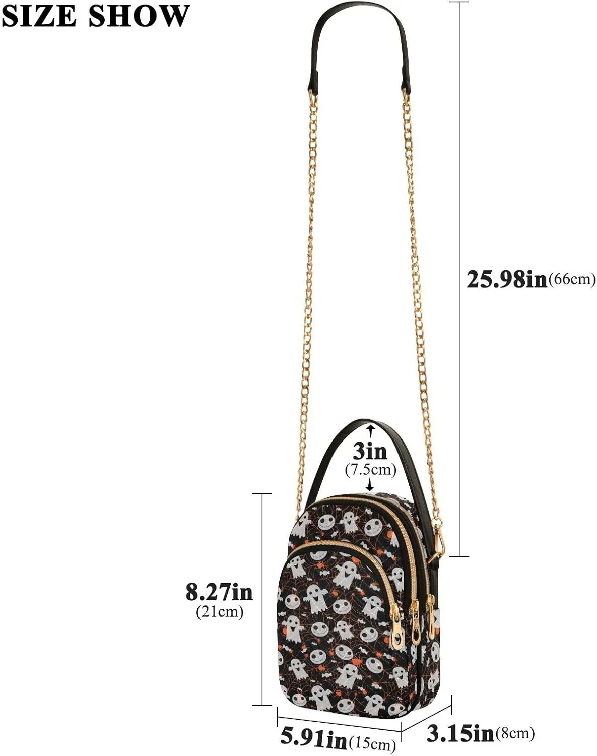 Festive Cell Phone Purse Crossbody Handbag Durable Shoulder Bag