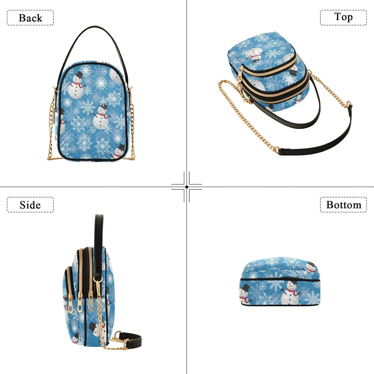 Festive Cell Phone Purse Crossbody Handbag Durable Shoulder Bag