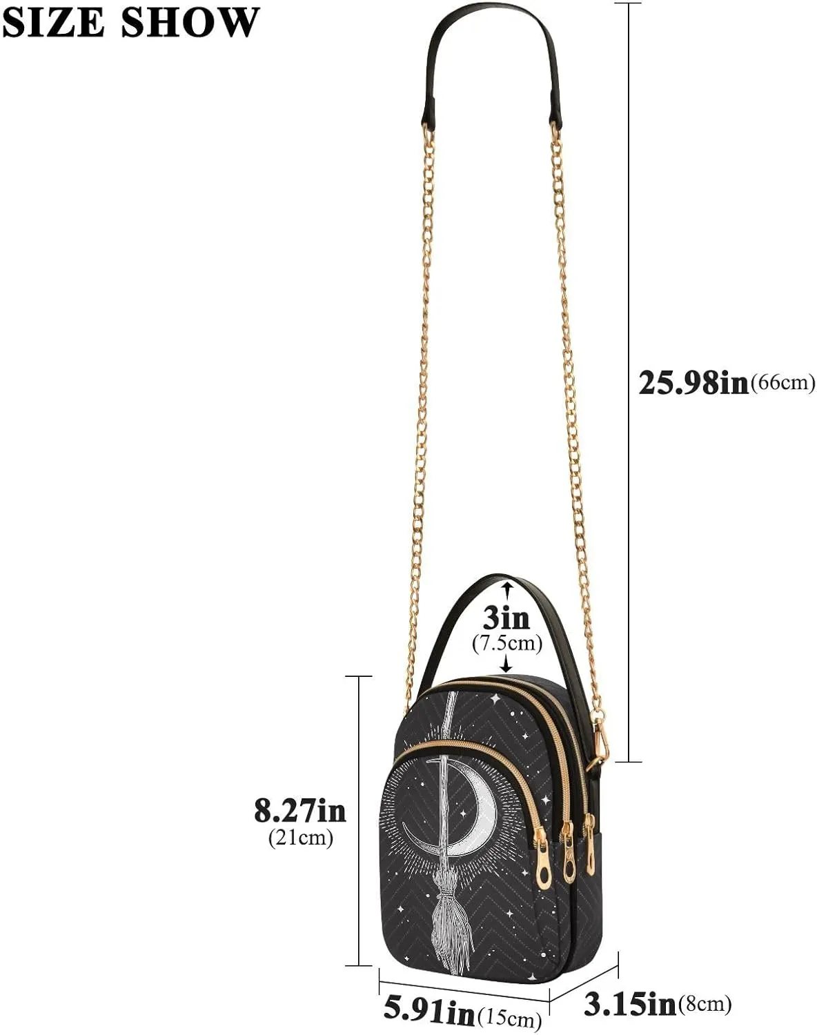 Festive Cell Phone Purse Crossbody Handbag Durable Shoulder Bag