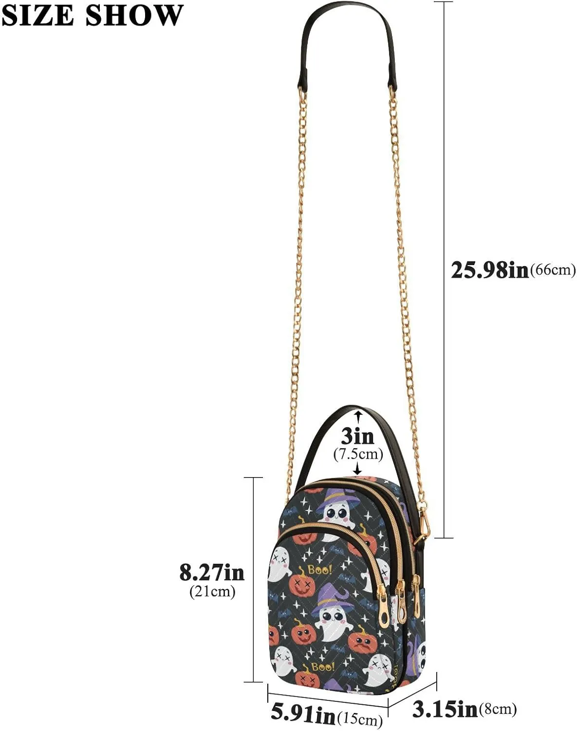 Festive Cell Phone Purse Crossbody Handbag Durable Shoulder Bag