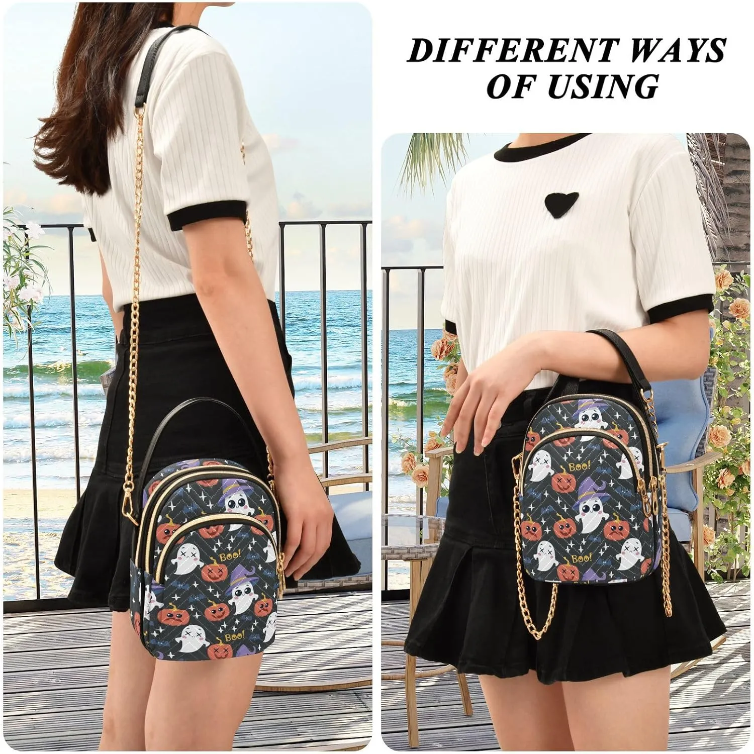 Festive Cell Phone Purse Crossbody Handbag Durable Shoulder Bag