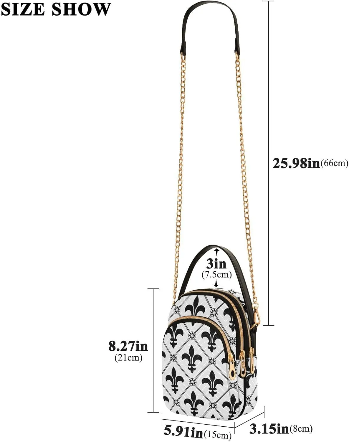 Festive Cell Phone Purse Crossbody Handbag Durable Shoulder Bag