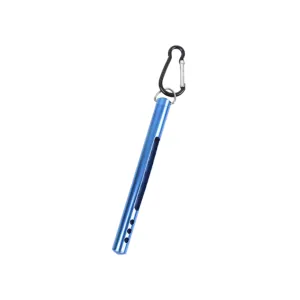 Fishing Thermometer Portable Pencil Type Tool for Anglers Fahrenheit Celsius Measurement Durable Design with Carabiner for Easy Attachment to Vests and Bags Blue