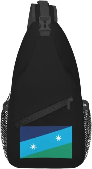 Flag Of East Price Hill, Cincinnati, Ohio Crossbody Bags For Women Men Chest Backpack Gym Shoulder Bag Travel Outdoor Sports Casual Crossbody Bags