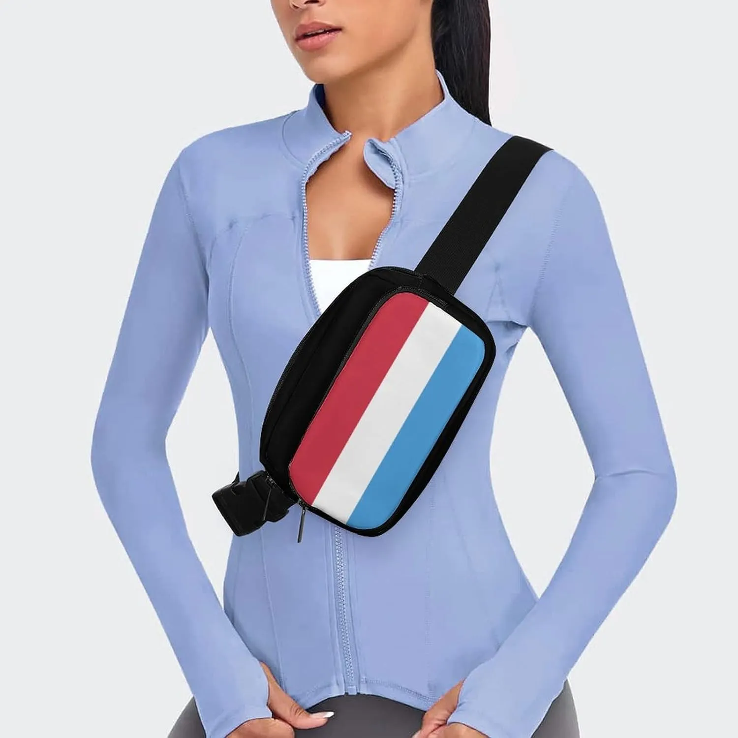 Flag of The Netherlands Unisex Mini Belt Bag with Adjustable Strap Small Fanny Pack Crossbody Chest Bag