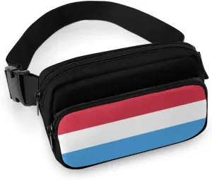 Flag of The Netherlands Unisex Mini Belt Bag with Adjustable Strap Small Fanny Pack Crossbody Chest Bag